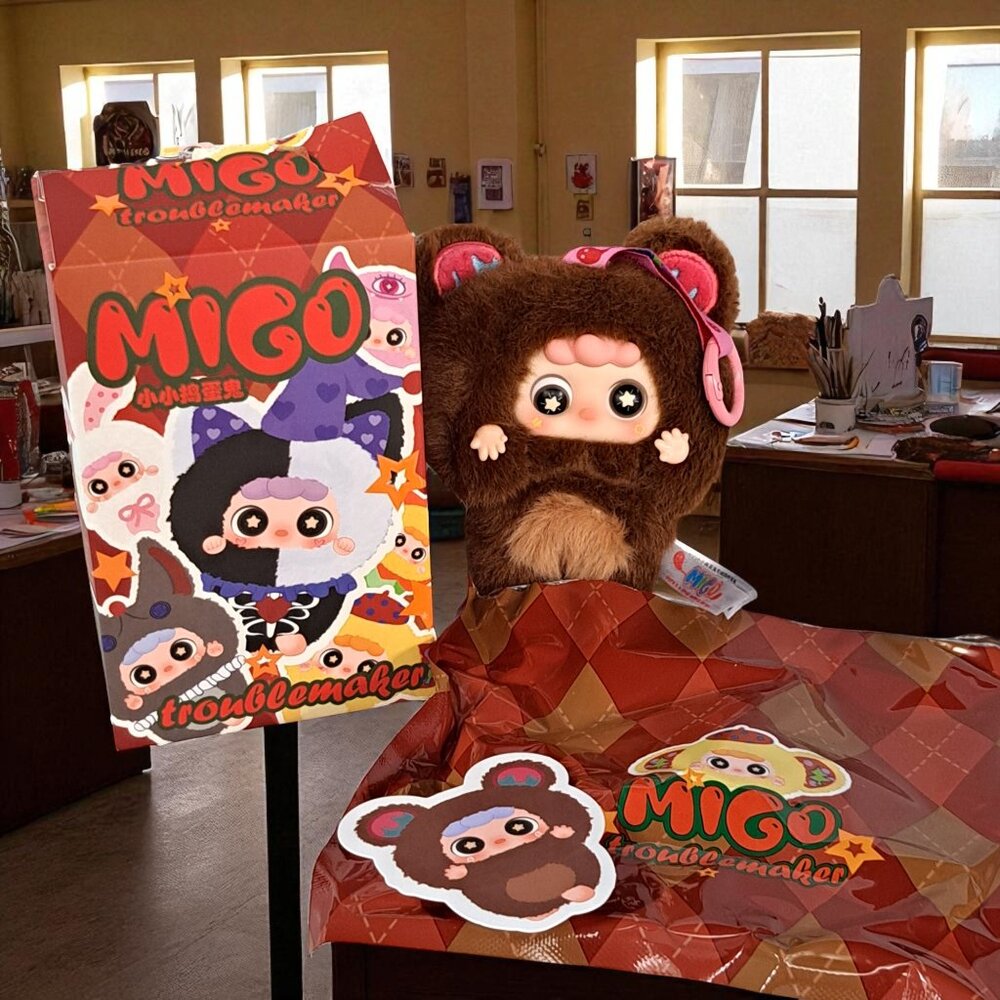 Migo-Little Troublemaker Plush Series (Baby Three, Confirmed Escape Little Bear